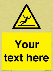 Custom Figure Slipping Sign